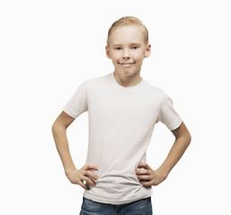 happy boy , isolated