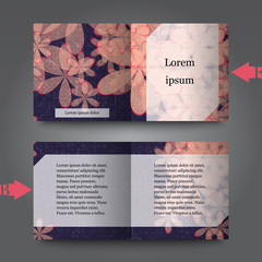 Brochure template with abstract background. Eps10 Vector illustration