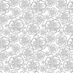 Obraz premium Seamless pattern. Floral decorative elements. Perfect for printing on fabric or paper