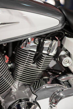 Motorcycle engine detail