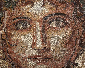 Foto auf Acrylglas Mosaik Mosaik Gesicht