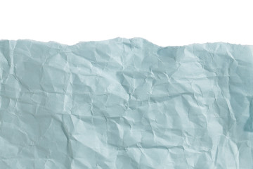 light blue crumpled paper