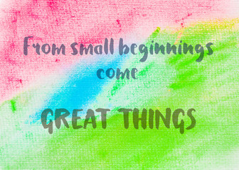 Inspirational abstract water color background