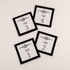 Dinner Table Numbers