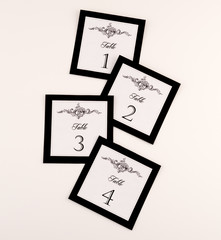 Formal Dinner Table Numbers