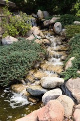 Waterfall Feature and Landscaping