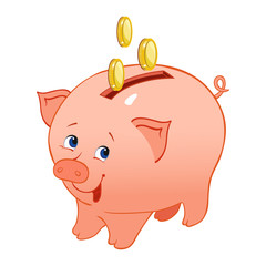 Pig piggy bank, Wealth, well-being