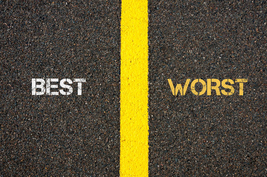 Antonym concept of BEST versus WORST