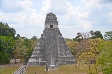  The archaeological site of the pre-Columbian Maya civilization in Tikal National Park , Guatemala...