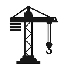 Fotobehang crane building icon © Igarts
