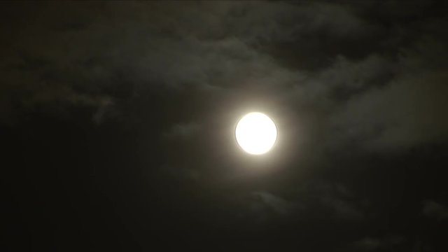 Moon At Night Time-lapse
