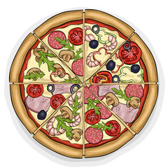 pizza color picture