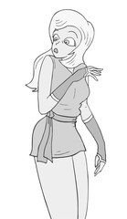 girl draw