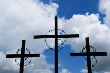 Detail of the monument of the Memorial complex of memory of vict