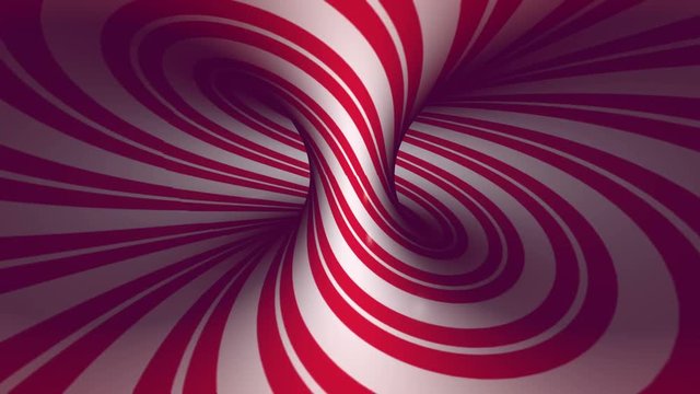 Red twirl. Seamless animation.