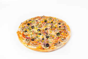 Fresh whole pizza