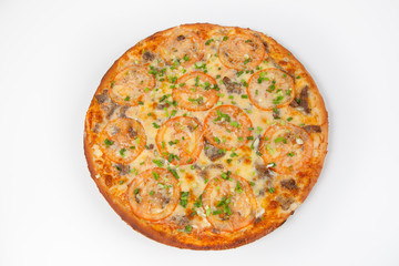 Fresh whole pizza