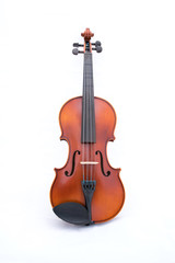 Fototapeta na wymiar violin isolate on white with copy space for your design