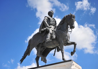 Fototapeta na wymiar Count Gyula Andrassy Statue, Budapest. Hungary