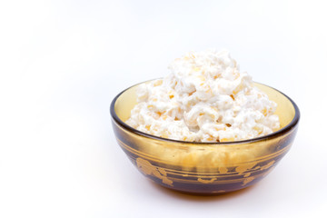 French corn sesame salad in the bowl