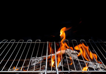 Hot Empty Charcoal BBQ 