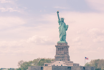 Fototapeta premium Statue of Liberty, vintage Look