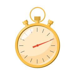 Stopwatch icon in cartoon style
