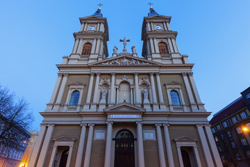 Fototapeta na wymiar Cathedral of the Divine Saviour in Ostrava