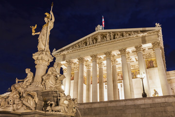 Obraz na płótnie Canvas Parliament of Austria in Vienna