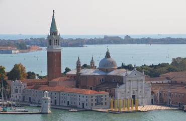 Fototapeta premium View of San Giorgio Maggiore Island from St. Mark's Campanile