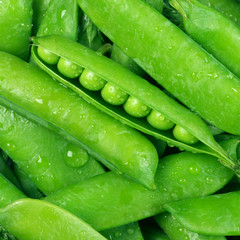 Green peas pile