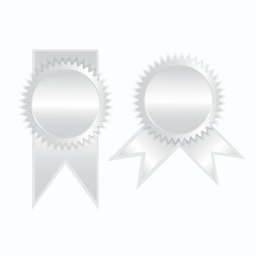 Silver label icon