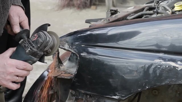 Car repair after crash