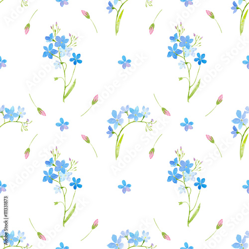 Fl Wreath Garland With Forget Me Not Flower Watercolor Hand Garland With Forget Me Not Flower Watercolor Hand Drawn Ilration Stock Photo And Royalty Free Images On Fotolia Pic 111438799