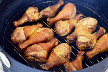 Smoked chicken drumsticks