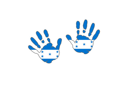 Honduras hands flags