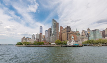 Fototapeta na wymiar Skyline Manhattan & Battery Park