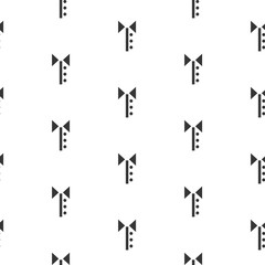 Shirt collar black and white simple seamless pattern. Monochrome tshirt collar detail with buttons geometric pattern.