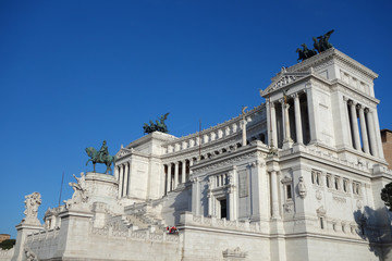 Fototapeta na wymiar Altare della Patria (meaning Altar of the Fatherland) in Rome