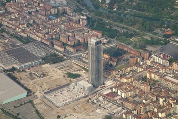 Aerial view of Turin