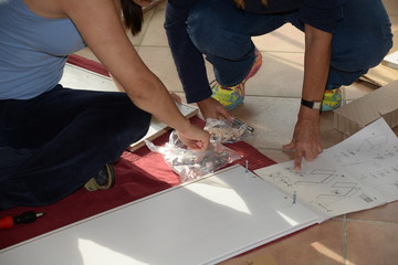 Aufbau eines Schranks