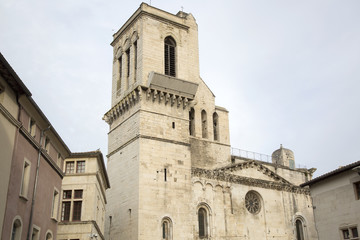 Fototapeta na wymiar Cathedral Church, Nimes, France