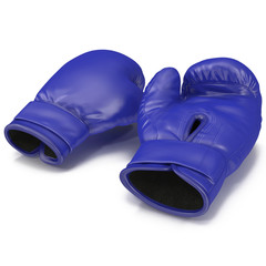Boxing gloves isolated on white 3D Illustration