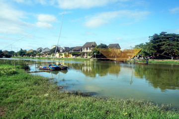 Obraz premium Traditional boat at Hoi An
