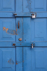 old door view as background