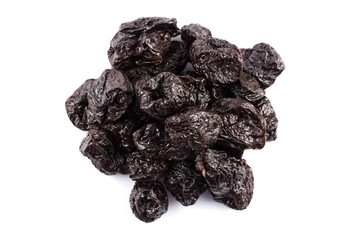 Dried plum - prunes isolated