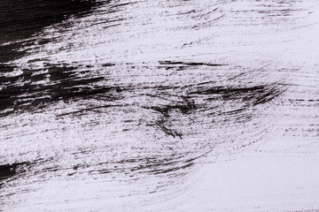 Black paint isolated on white background