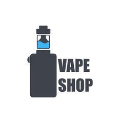 Logo or icon of an electronic cigarette with liquid inside.