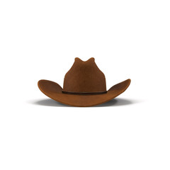 Cowboy hat isolated on white 3D Illustration - 111336830