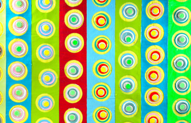 Stripes with circles or bubbles pattern. Textured background